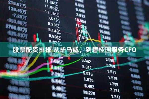 股票配资排排 从毕马威，到碧桂园服务CFO